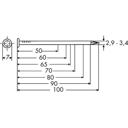 Spik Rakb Typ-Vii 4.2X130 Bl